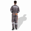 Prime Captain EUC280GY Fabric 280 GSM European Elegance Safety Coverall With Grey Reflective Cloth