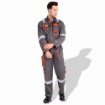 Prime Captain EUC280NV Cotton Fabric 280 GSM European Elegance Safety Coverall With Grey Reflective Cloth