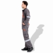 Prime Captain EUC280NV Cotton Fabric 280 GSM European Elegance Safety Coverall With Grey Reflective Cloth