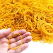 Picture of Basic Assorted Sizes Yellow Color Rubber Bands (Price / kg)
