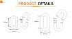 Orange Traffic Warning Plastic Chain