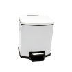Fashion A1 5 Litre Indoor Rectangular Stainless Steel Garbage Waste Bin With Soft Close Foot Pedal