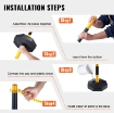 Portable Reflective Polyvinyl Chloride PVC Traffic Safety Post Cone Delineator