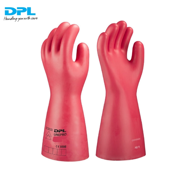 DPL Linepro 17000 Volts 17KV Electrical Insulated Class 2 Rubber Gloves