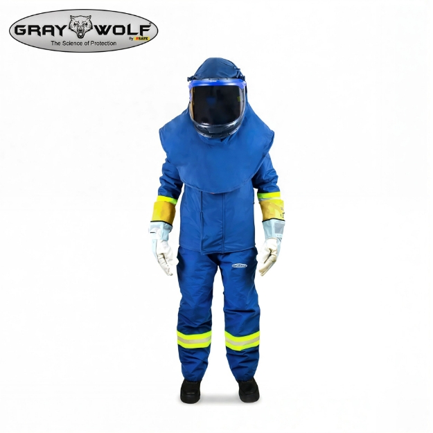 Graywolf Electric Arc Flash Coverall 40 CAL Multi Layer Protective Suit for Electrical Safety