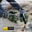 Safeyear TPR9004 Cut Level 5 Impact & Cut Resistant Nitrile Coated Mechanical Safety Work Gloves