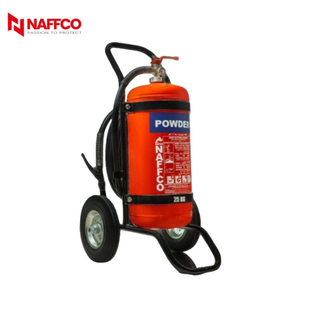 Naffco NTP25 25kg DCP Dry Chemical Powder Fire Extinguisher With Trolley