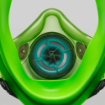 BLS 5400 Universal Reusable Full Face Respirator 5000 Series Silicone Face Seal Version
